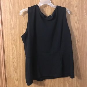 Black Peplum Top